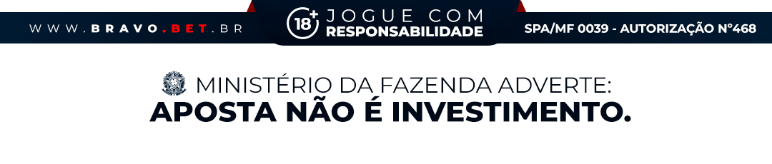 18+ Jogue com responsabilidade. Ministério da Fazenda adverte: aposta não é investimento.